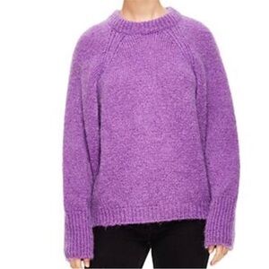 Sandro Paris - Mohair Oversize Sweater In Violet 
size 1
